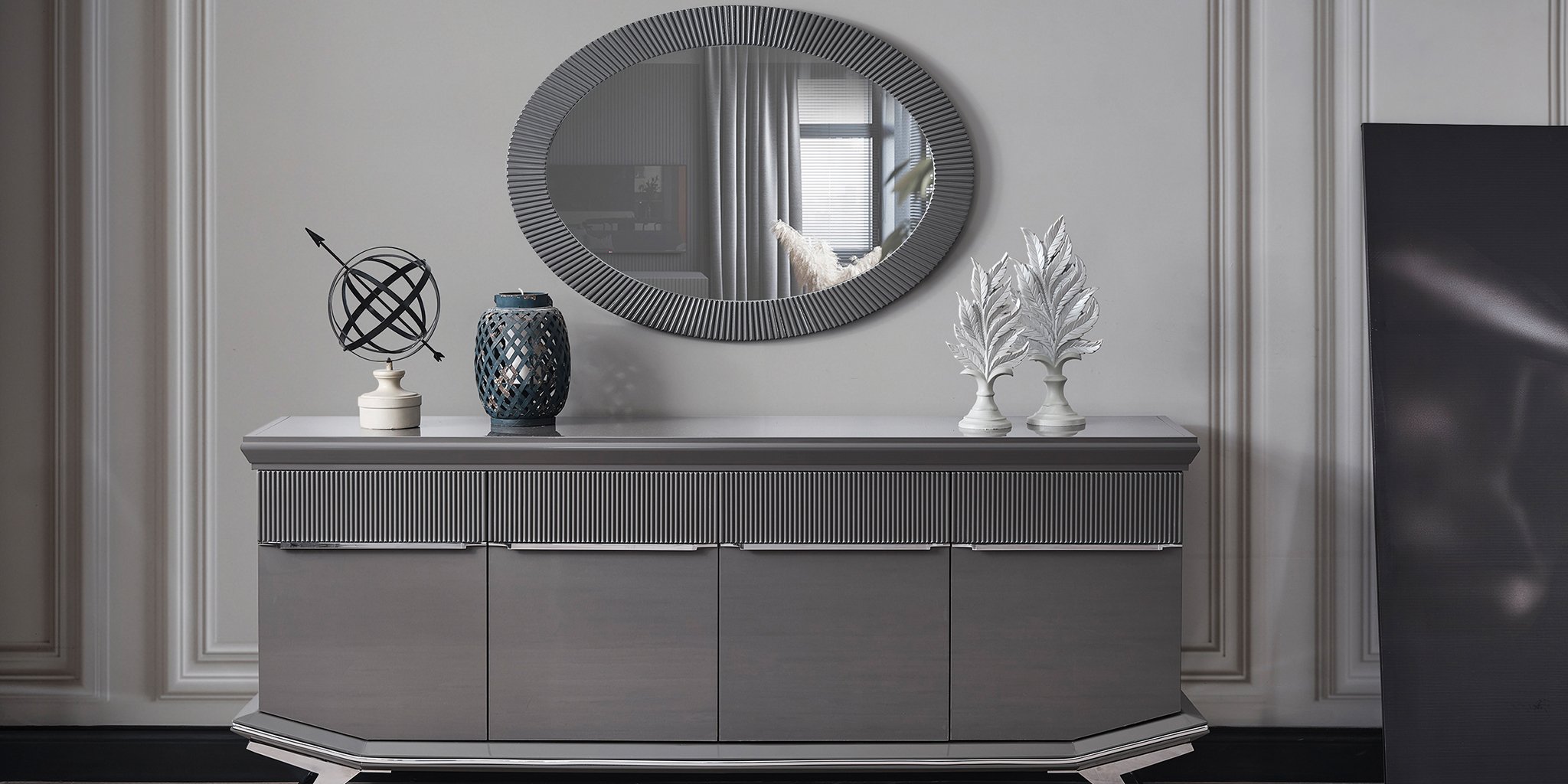 Asya Gümüş Yemek Odası Takımı